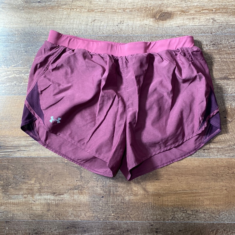 UA maroon shorts